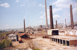 Industrielandschaft bei Copsa Mica